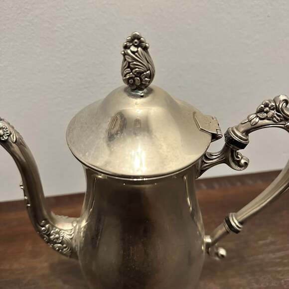 Vintage EP BRASS Silver Plated on Brass 2 Piece Tea Pot...